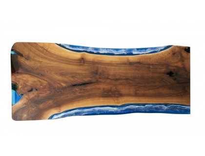 Ceviz tekparca masa epoxy.